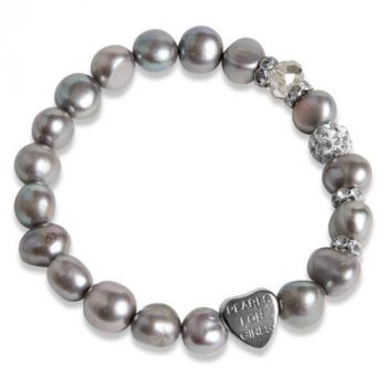 Pearls For Girls Armband Sötvattenspärlor Med Kristaller