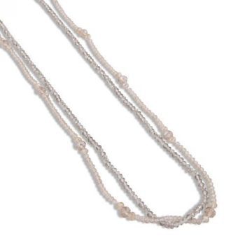 Pearls For Girls Armband 2-Radigt Med Glaskristaller
